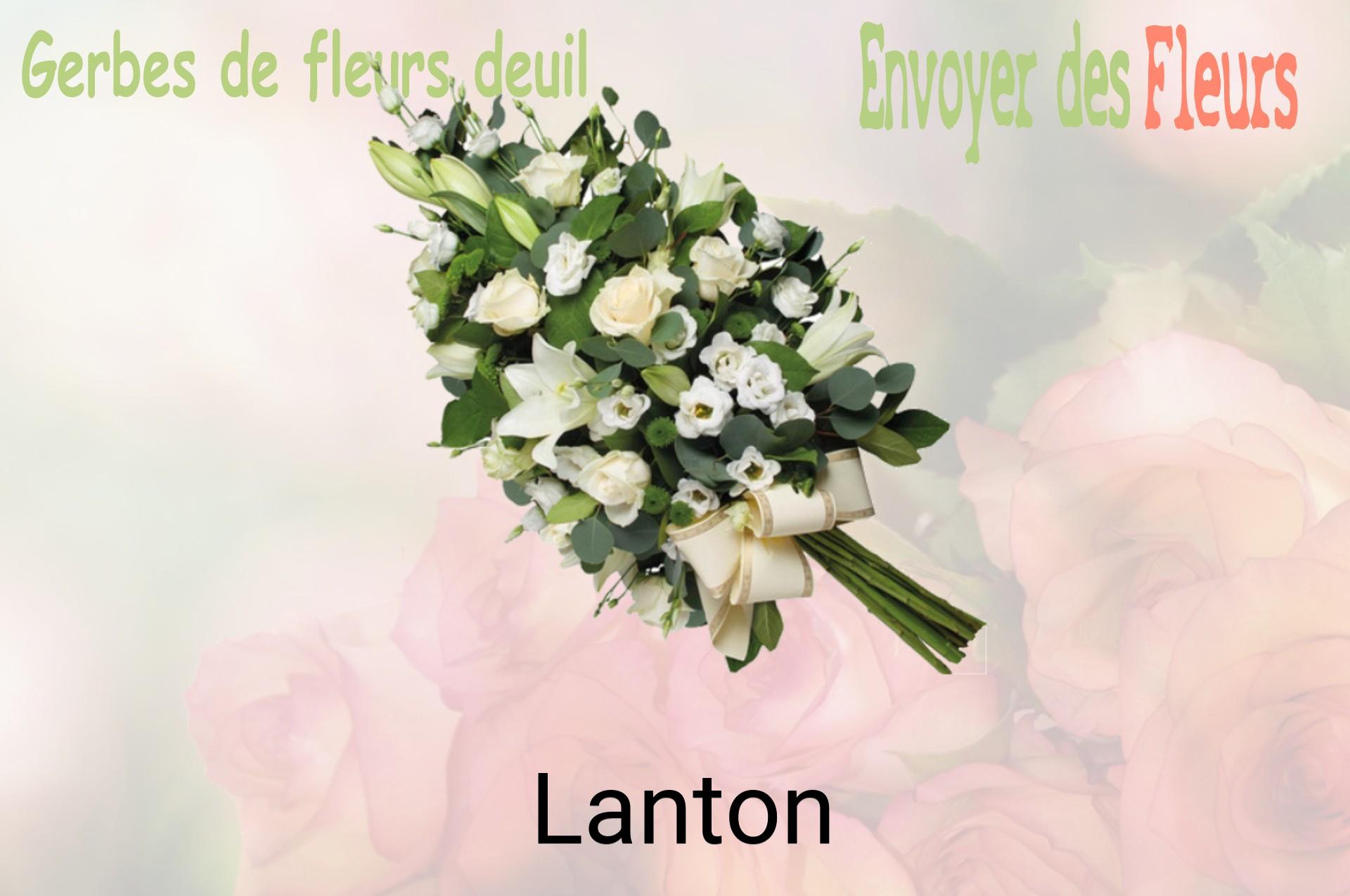Gerbe de fleurs de deuil livrée à Lanton